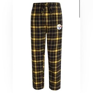 NFL Steelers Plaid Flannel Pajama Lounge Pants